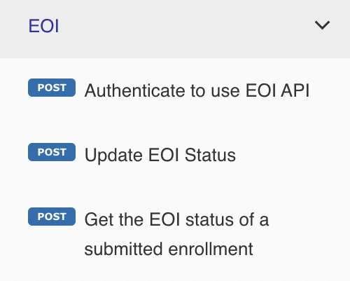 AEZ API for EOI